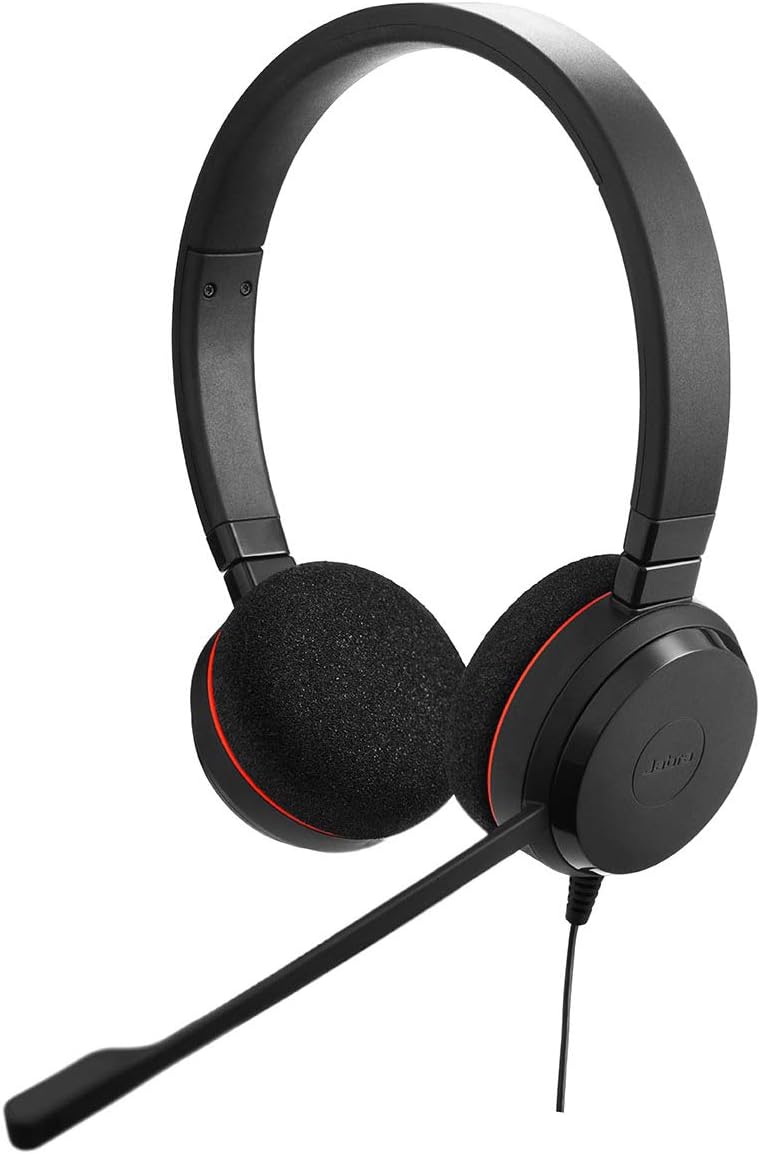Jabra Evolve 20 Stereo Headset – Microsoft Certified Headphone