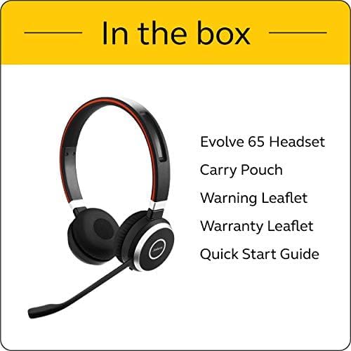 Jabra Evolve 65 Wireless Stereo On-Ear Headset – Microsoft Certified Headphones - Image 4